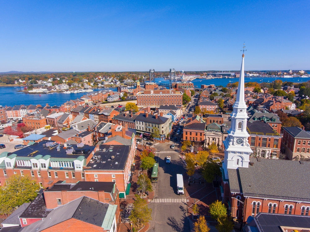 Aerial View of Portsmouth NH